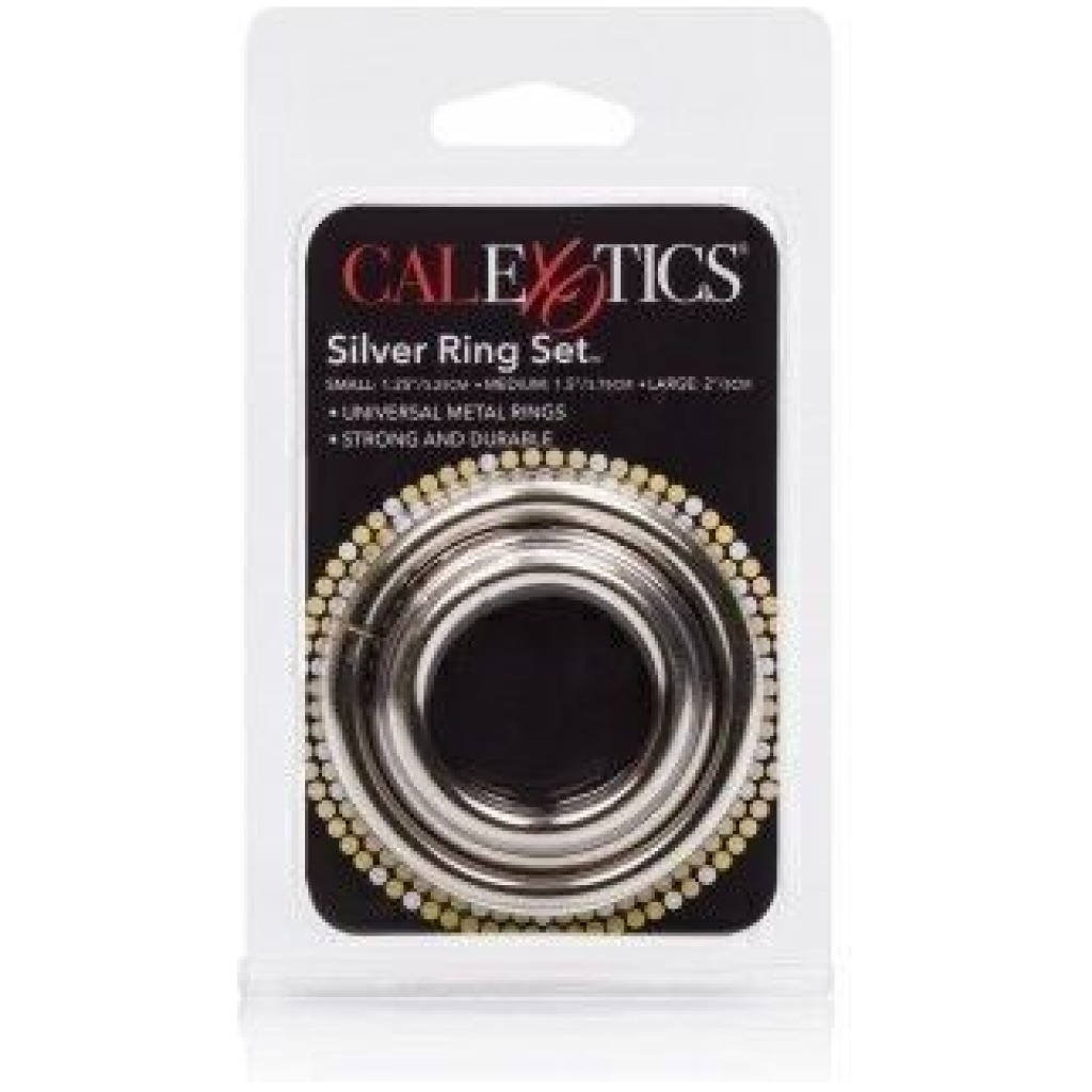 Set 3 Anelli Fallici In Metallo