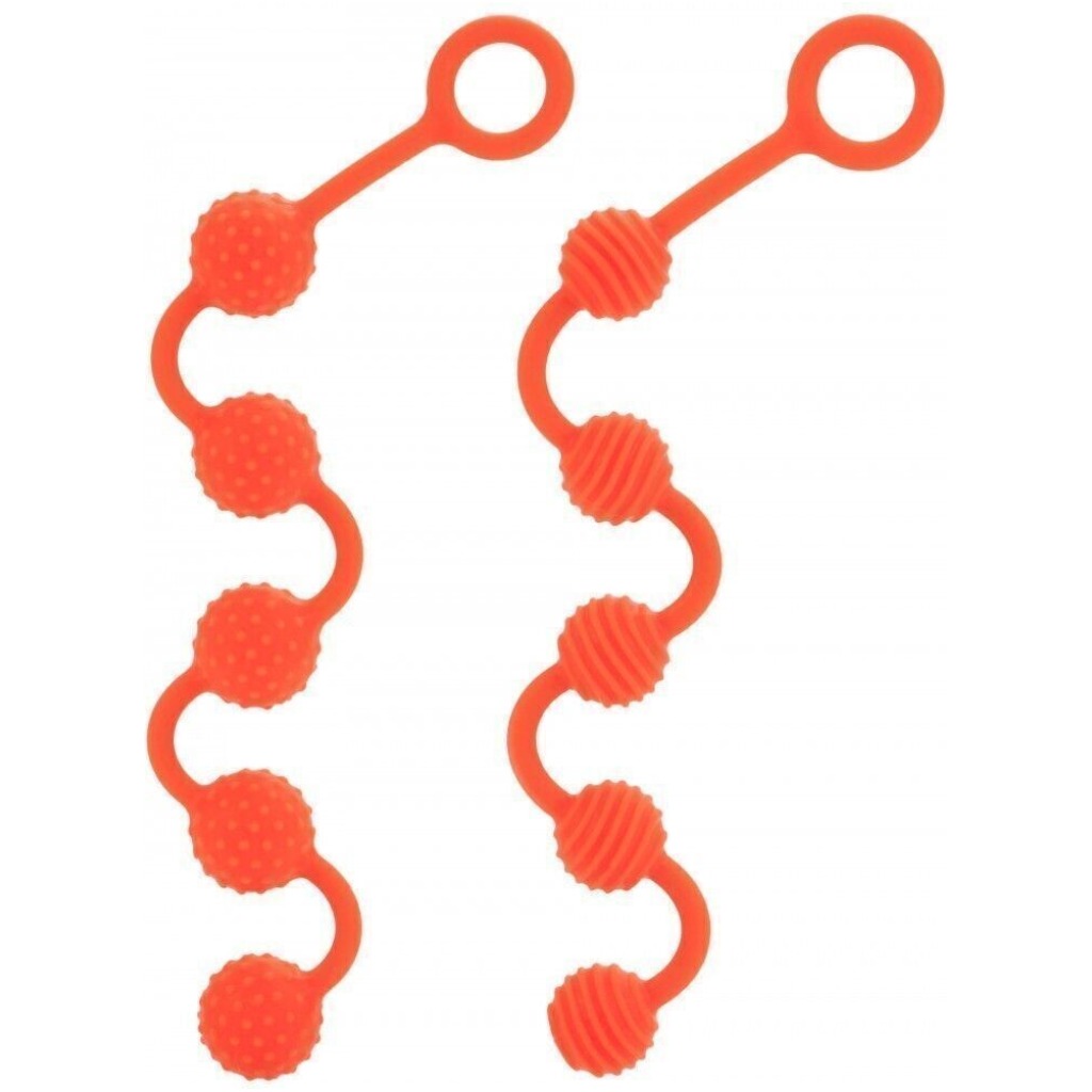 Perline Anali In Silicone Morbido Arancio